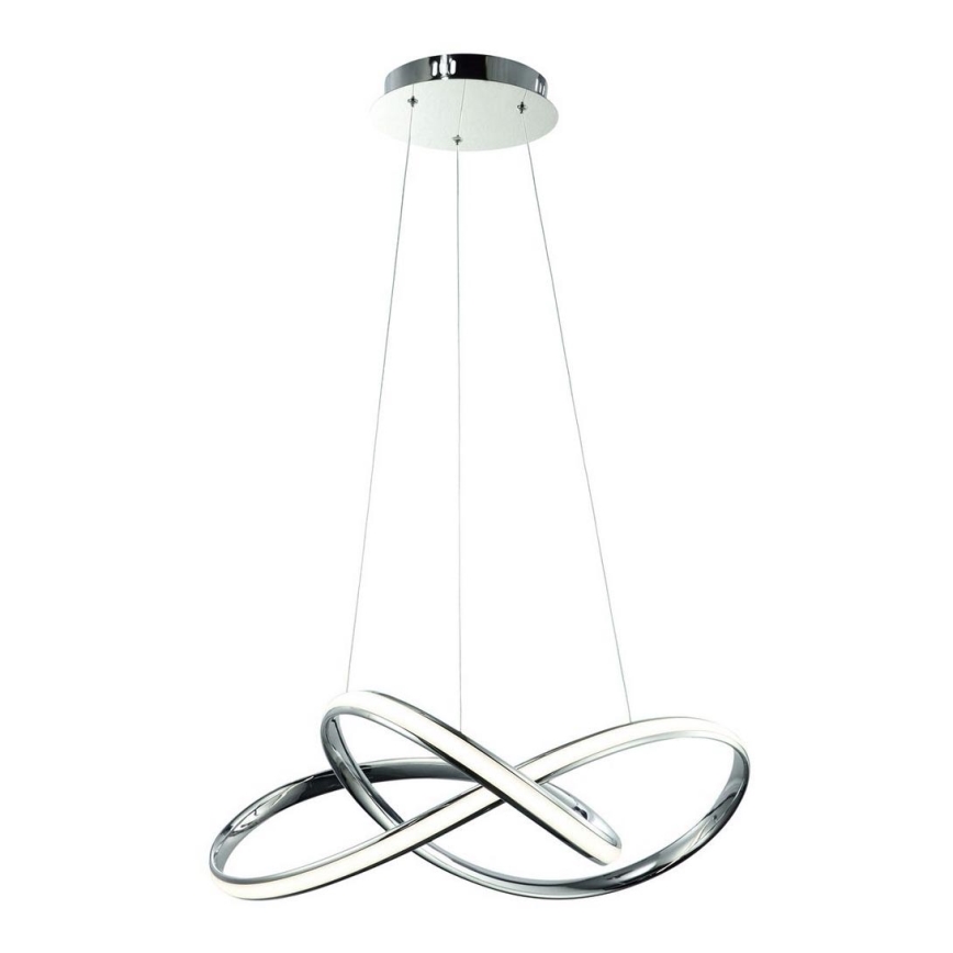 Lampadario LED a sospensione con filo CAPPIO LED/36W/230V cromo lucido