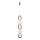 Lampadario LED a sospensione con filo CARO LED/40W/230V cromo lucido