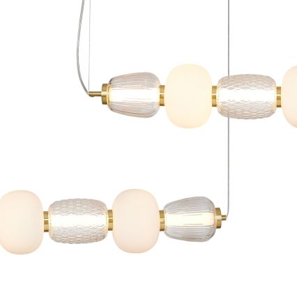 Lampadario LED a sospensione con filo CARO LED/42W/230V oro