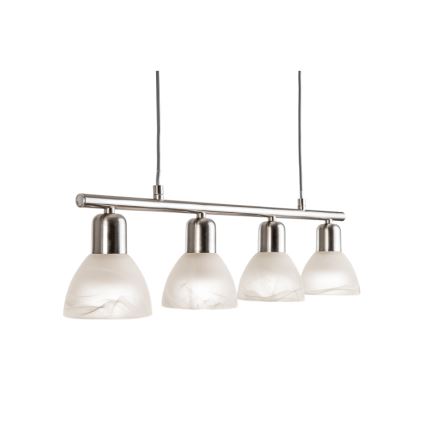 Lampadario LED a sospensione con filo DAYTONA 4xE14/5W/230V 3000K cromo lucido