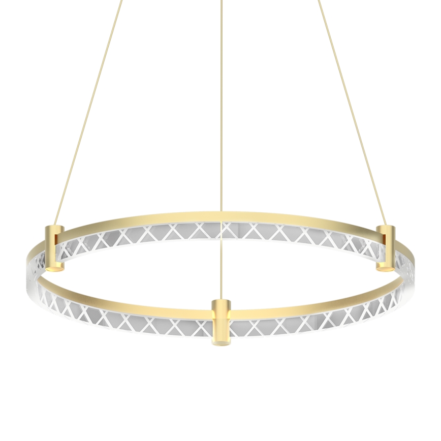 Lampadario LED a sospensione con filo ELEGANCE LED/36W/230V diametro 60 cm oro