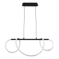 Lampadario LED a sospensione con filo EMMA LED/38W/230V nero