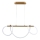Lampadario LED a sospensione con filo EMMA LED/38W/230V oro