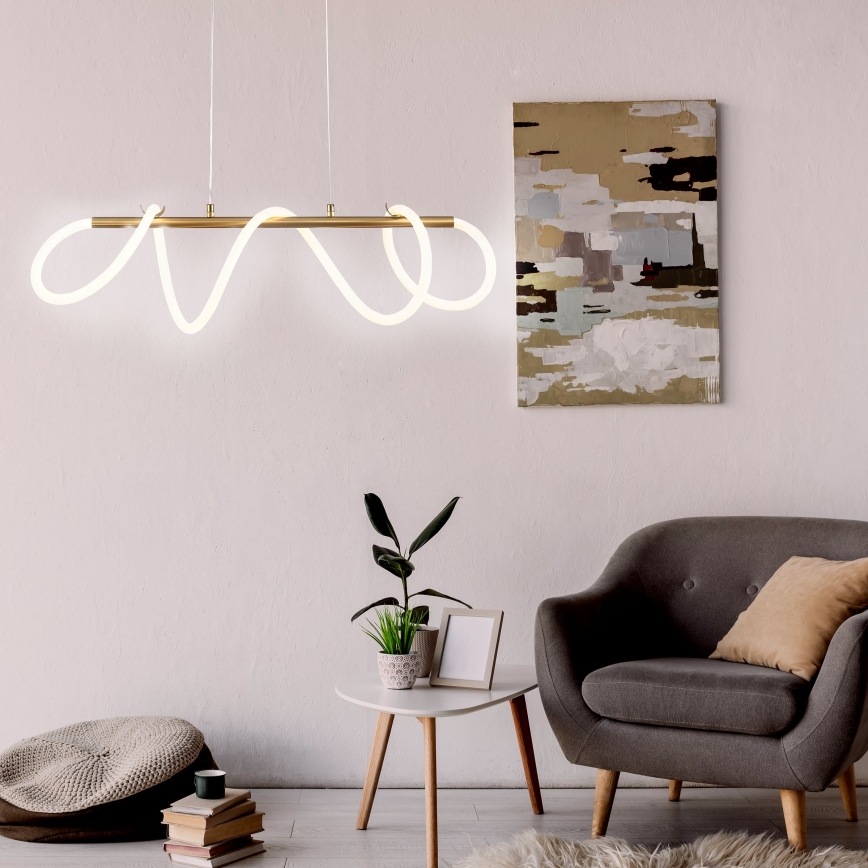 Lampadario LED a sospensione con filo EMMA LED/38W/230V oro