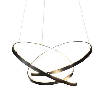 Lampadario LED a sospensione con filo EMPOLI LED/55W/230V nero