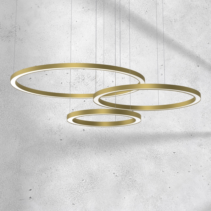 Lampadario LED a sospensione con filo GALAXIA LED/85W/230V oro