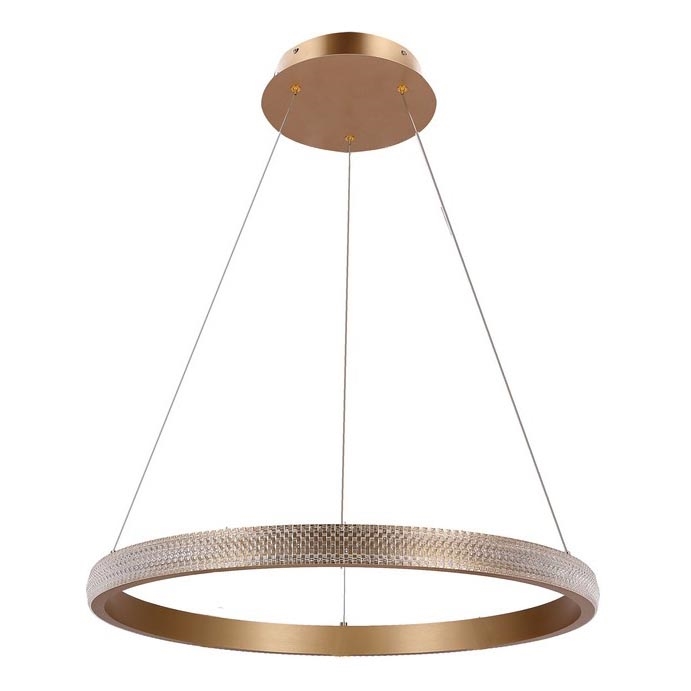 Lampadario LED a sospensione con filo HASHIM LED/34W/230V diametro 60 cm rame