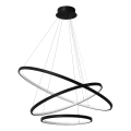 Lampadario LED a sospensione con filo HOOP LED/93W/230V diametro 80 cm 4000K nero