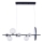 Lampadario LED a sospensione con filo HYBRID LED/15W/230V + 7xG9/6W 4000K nero