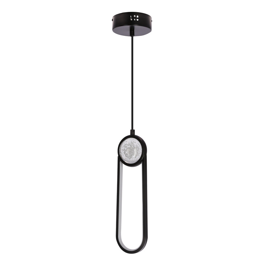 Lampadario LED a sospensione con filo LACRIMA LED/15W/230V 3000K nero