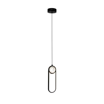 Lampadario LED a sospensione con filo LACRIMA LED/15W/230V 3000K nero