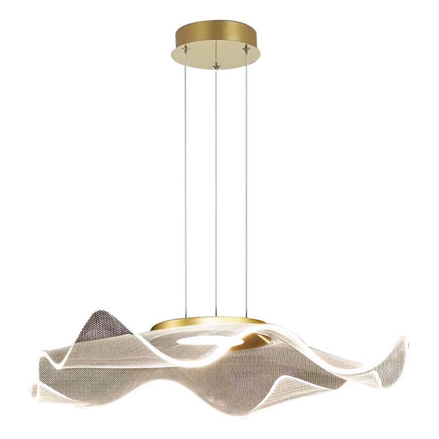Lampadario LED a sospensione con filo LARGO LED/16W/230V oro