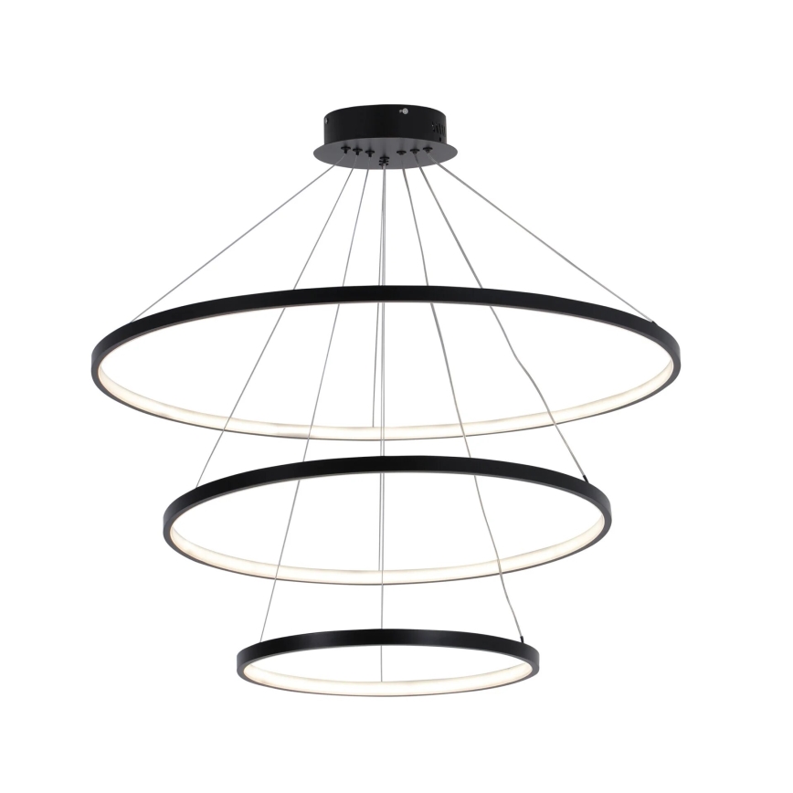 Lampadario LED a sospensione con filo LEA LED/60W/230V 4000K diametro 80 cm nero