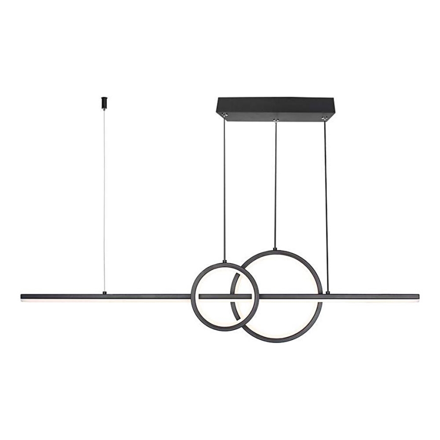 Lampadario LED a sospensione con filo LED/15W/230V 4000K 80 cm nero