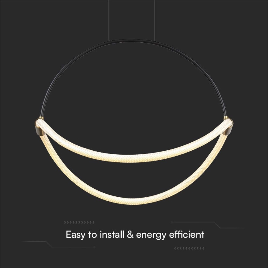 Lampadario LED a sospensione con filo LED/16W/230V 4000K diametro 50 cm