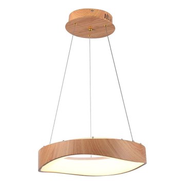 Lampadario LED a sospensione con filo LED/18W/230V 3000K ø 40 cm marrone
