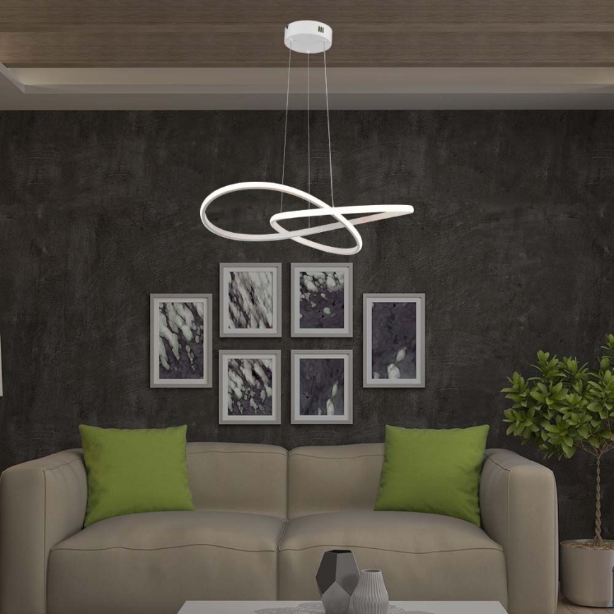 Lampadario LED a sospensione con filo LED/20W/230V 3000K bianco