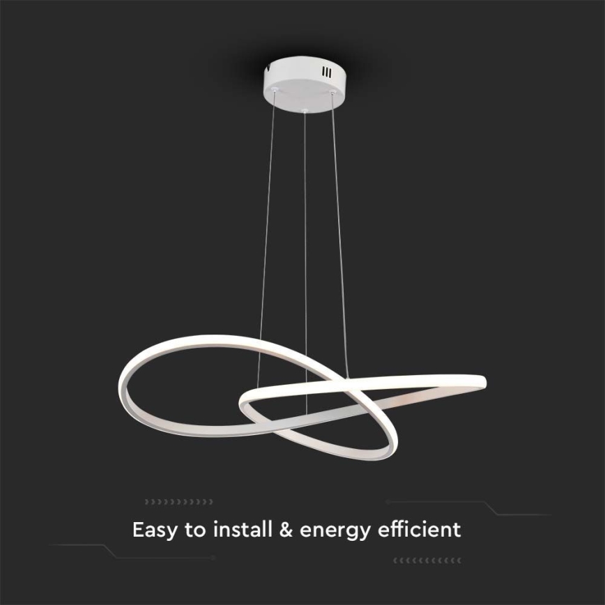 Lampadario LED a sospensione con filo LED/20W/230V 3000K bianco