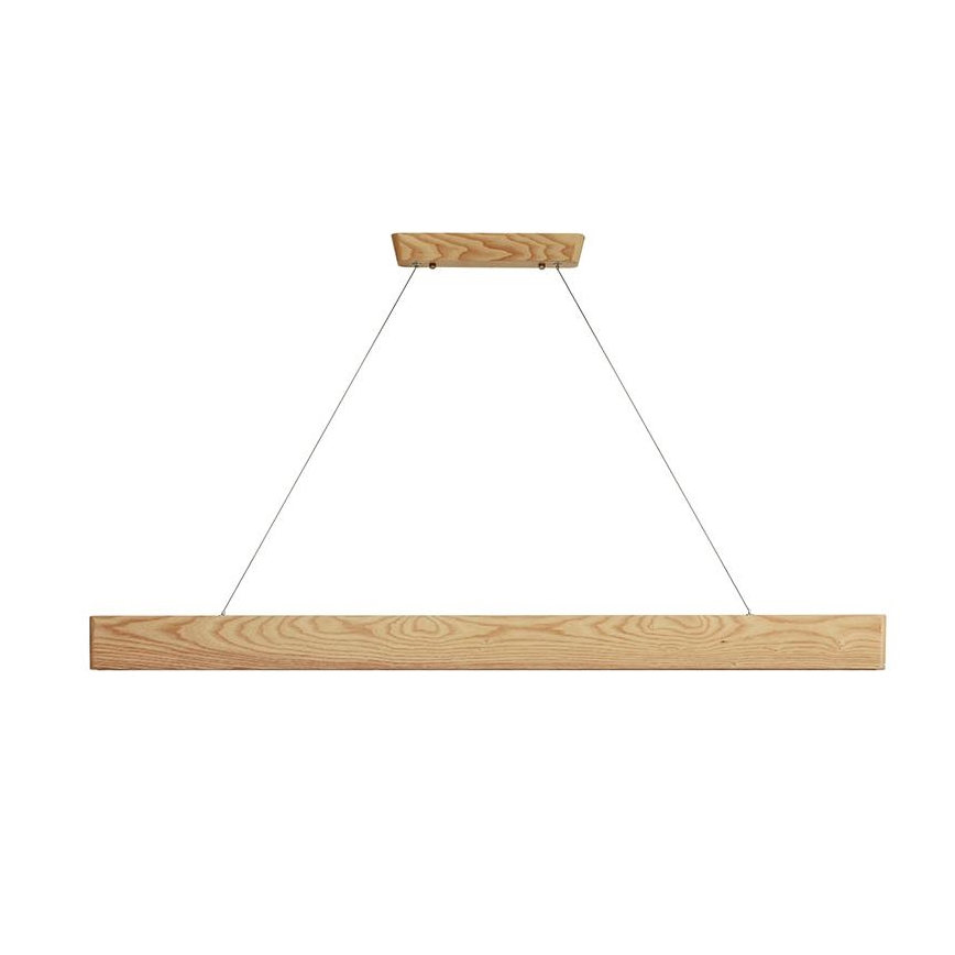 Lampadario LED a sospensione con filo LED/22W/230V 4000K 120 cm cenere/legno solido