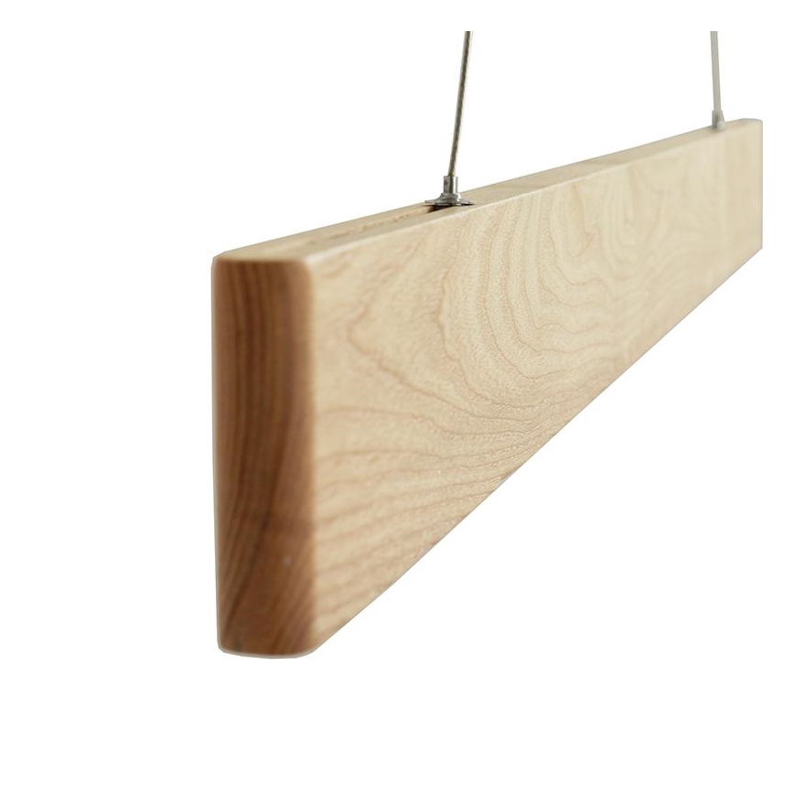Lampadario LED a sospensione con filo LED/22W/230V 4000K 120 cm cenere/legno solido