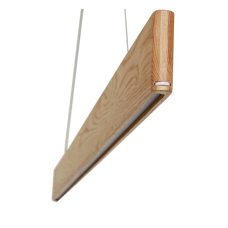 Lampadario LED a sospensione con filo LED/22W/230V 4000K 120 cm cenere/legno solido