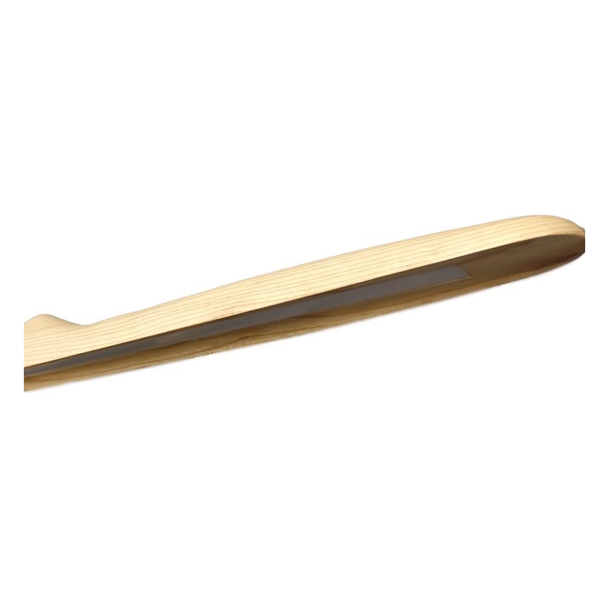 Lampadario LED a sospensione con filo LED/22W/230V 4000K 120 cm cenere/legno solido