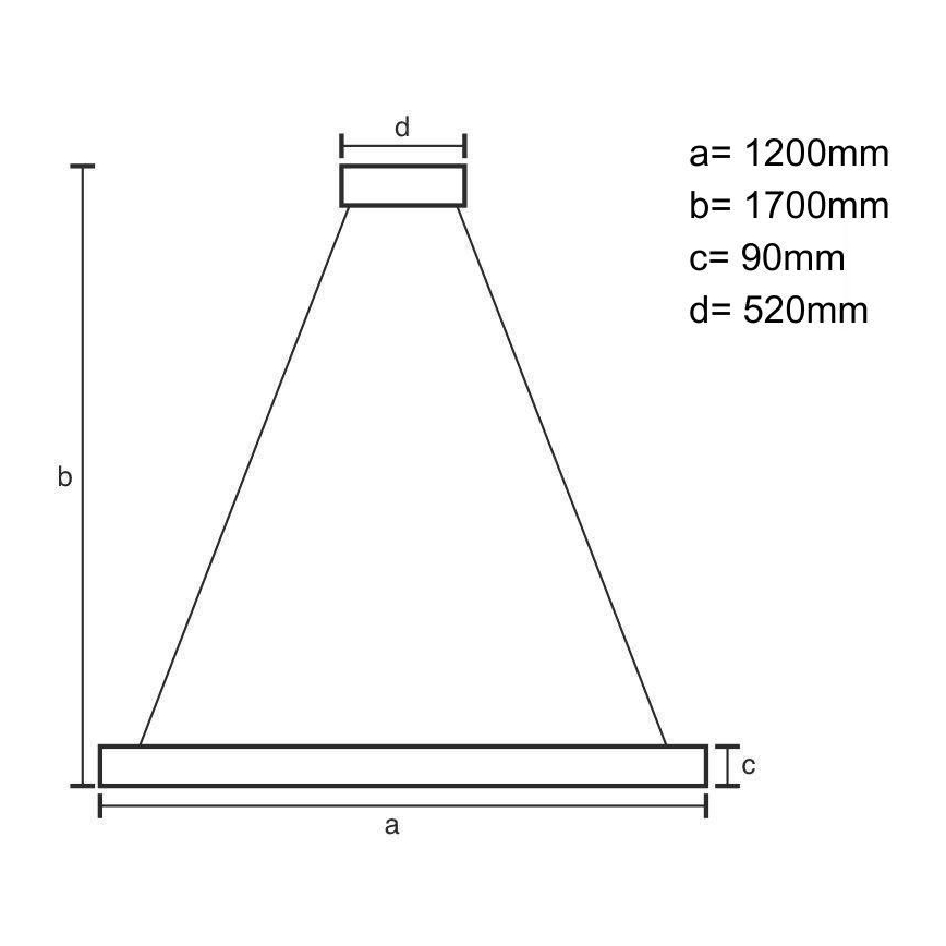 Lampadario LED a sospensione con filo LED/22W/230V 4000K 120 cm cenere/legno solido