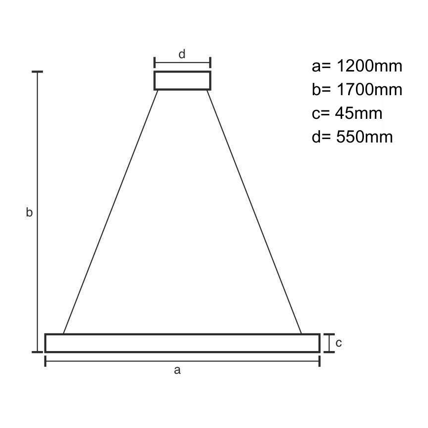 Lampadario LED a sospensione con filo LED/22W/230V 4000K 120 cm pino/legno solido