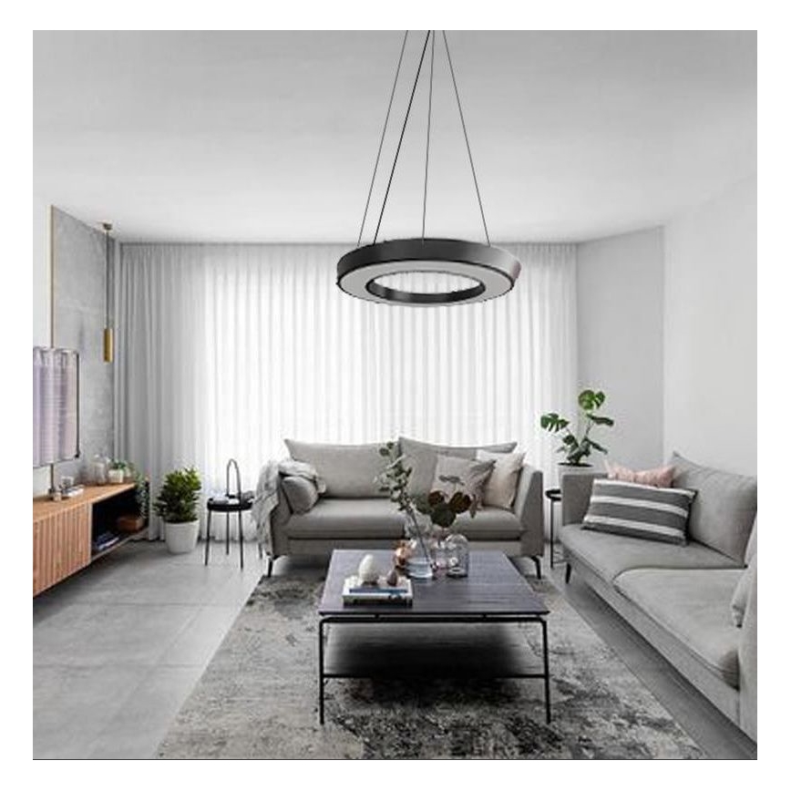 Lampadario LED a sospensione con filo LED/30W/230V 4000K diametro 60 cm