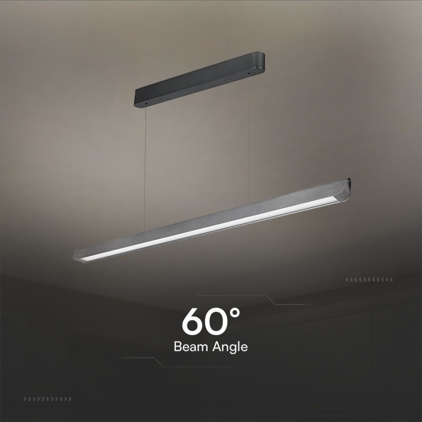 Lampadario LED a sospensione con filo LED/36W/230V 3000/4000/6400K antracite
