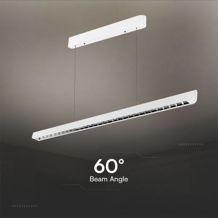 Lampadario LED a sospensione con filo LED/36W/230V 3000/4000/6400K bianco