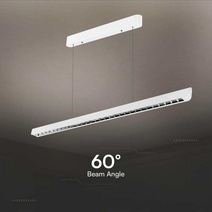 Lampadario LED a sospensione con filo LED/36W/230V 3000/4000/6400K bianco