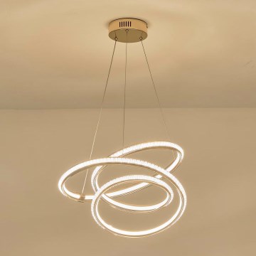 Lampadario LED a sospensione con filo LED/38W/230V 3000K 50x50 cm
