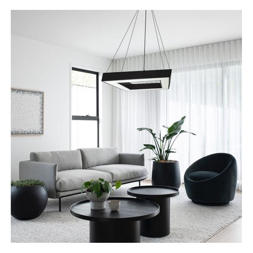 Lampadario LED a sospensione con filo LED/40W/230V 4000K 60x60 cm