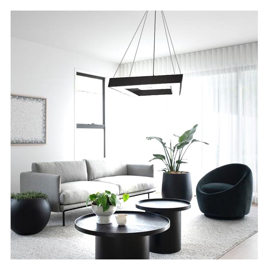 Lampadario LED a sospensione con filo LED/40W/230V 4000K 60x60 cm