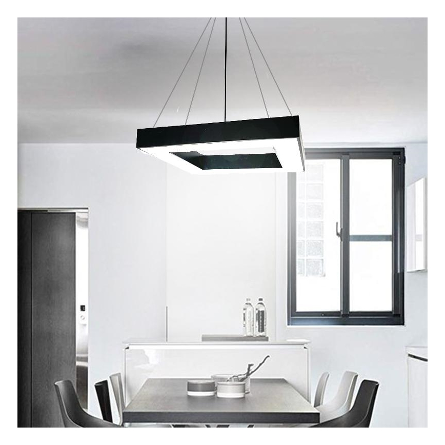 Lampadario LED a sospensione con filo LED/55W/230V 4000K 80x80 cm