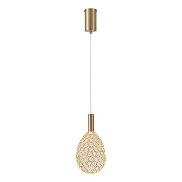 Lampadario LED a sospensione con filo LED/6,3W/230V 3000K oro diametro 14 cm