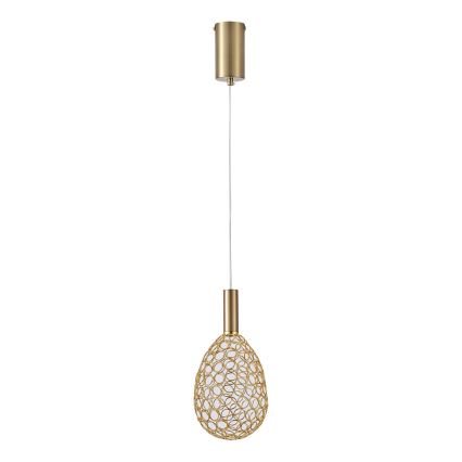 Lampadario LED a sospensione con filo LED/6,3W/230V 3000K oro diametro 14 cm