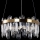 Lampadario LED a sospensione con filo LED/62W/230V diametro 50 cm oro