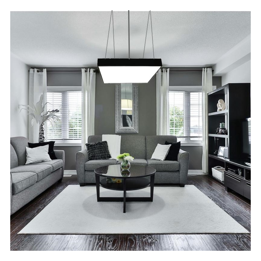 Lampadario LED a sospensione con filo LED/65W/230V 4000K 60x60 cm