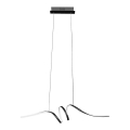 Lampadario LED a sospensione con filo LOOP LED/28W/230V nero