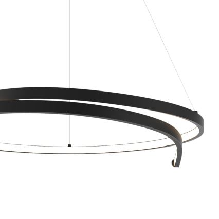 Lampadario LED a sospensione con filo LORENZO LED/35W/230V nero
