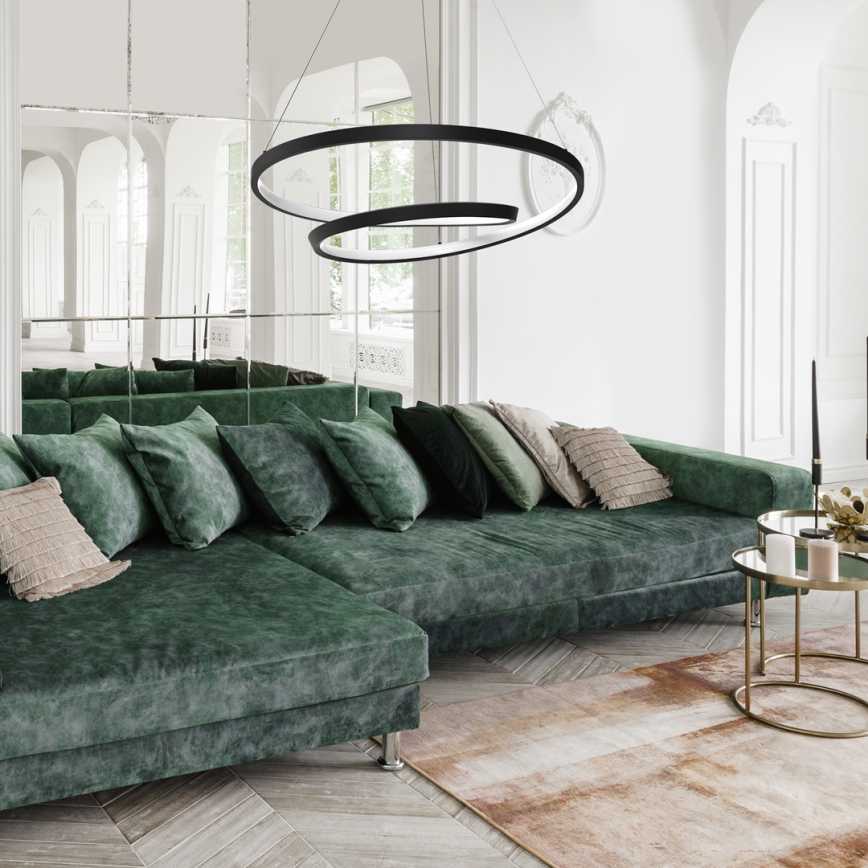 Lampadario LED a sospensione con filo LUCERO LED/48W/230V nero