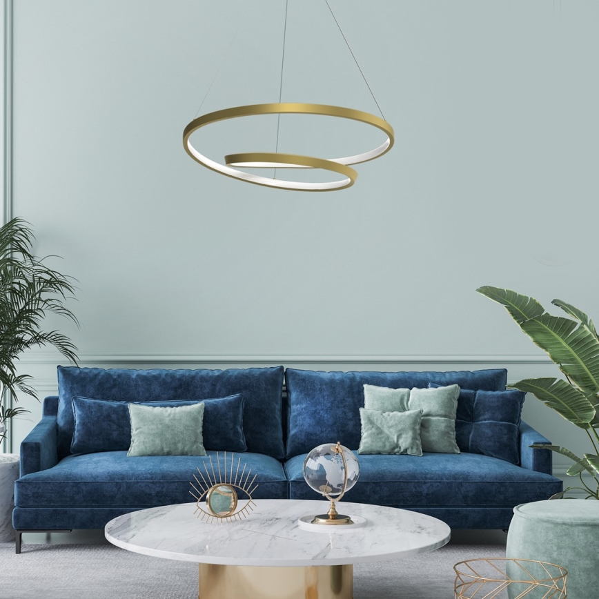 Lampadario LED a sospensione con filo LUCERO LED/48W/230V oro