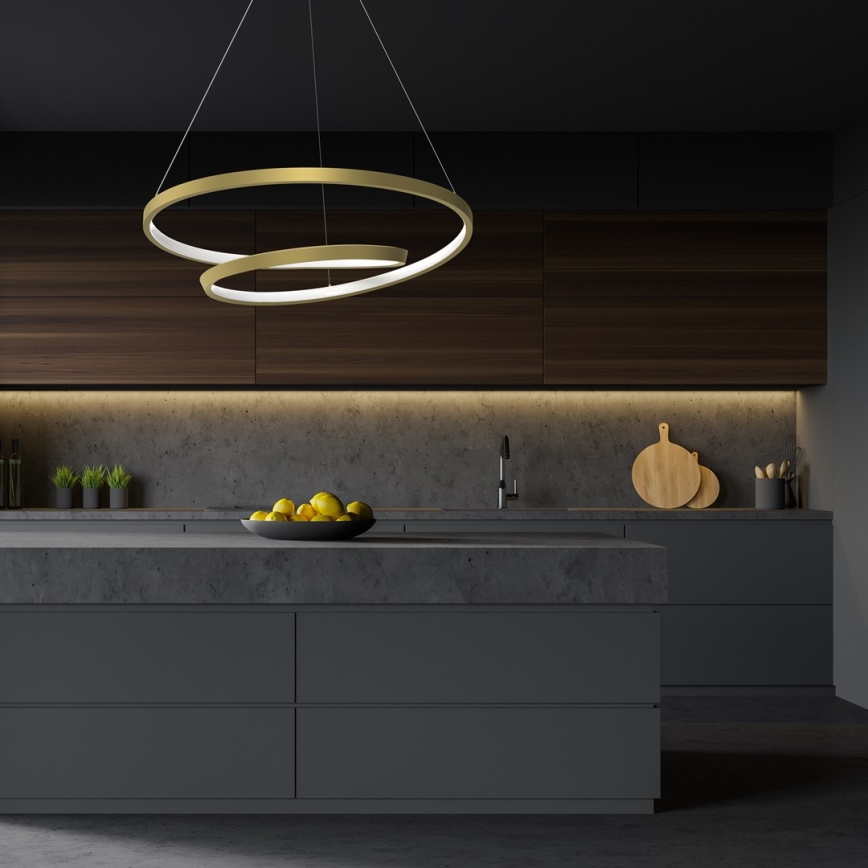 Lampadario LED a sospensione con filo LUCERO LED/48W/230V oro