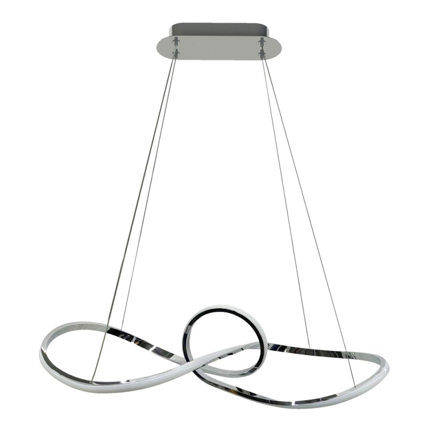 Lampadario LED a sospensione con filo MARCO LED/42W/230V cromo lucido