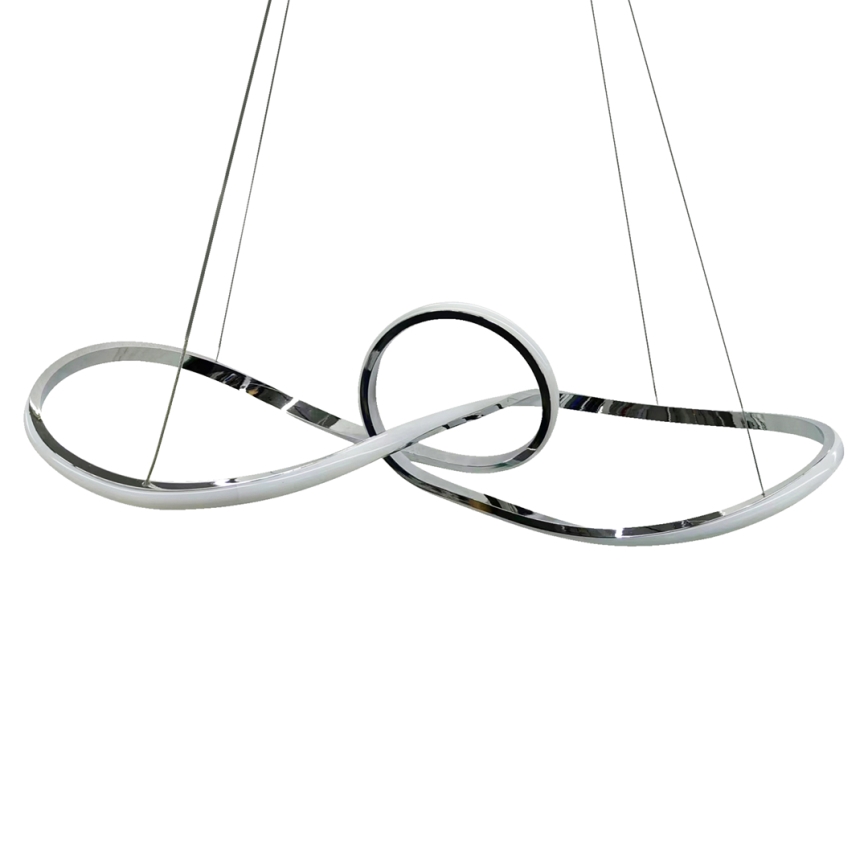 Lampadario LED a sospensione con filo MARCO LED/42W/230V cromo lucido