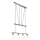 Lampadario LED a sospensione con filo MATTES 4xE14/4W/230V 3000K cromo lucido
