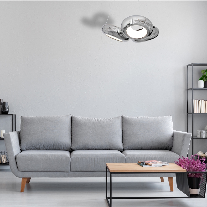 Lampadario LED a sospensione con filo MERCURIO 3xLED/12W/230V