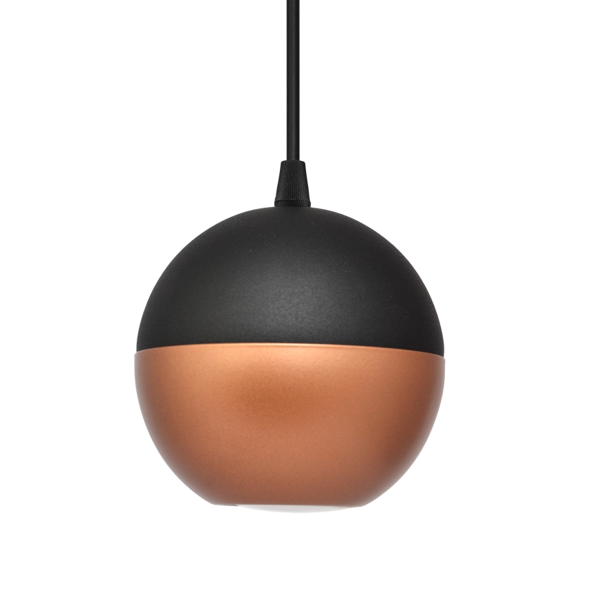 Lampadario LED a sospensione con filo MIDWAY 1xGU10/4,8W/230V nero/rame